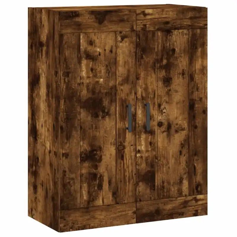 vidaXL Wandschrank Räuchereiche 69,5x34x90 cm Holzwerkstoff Billig