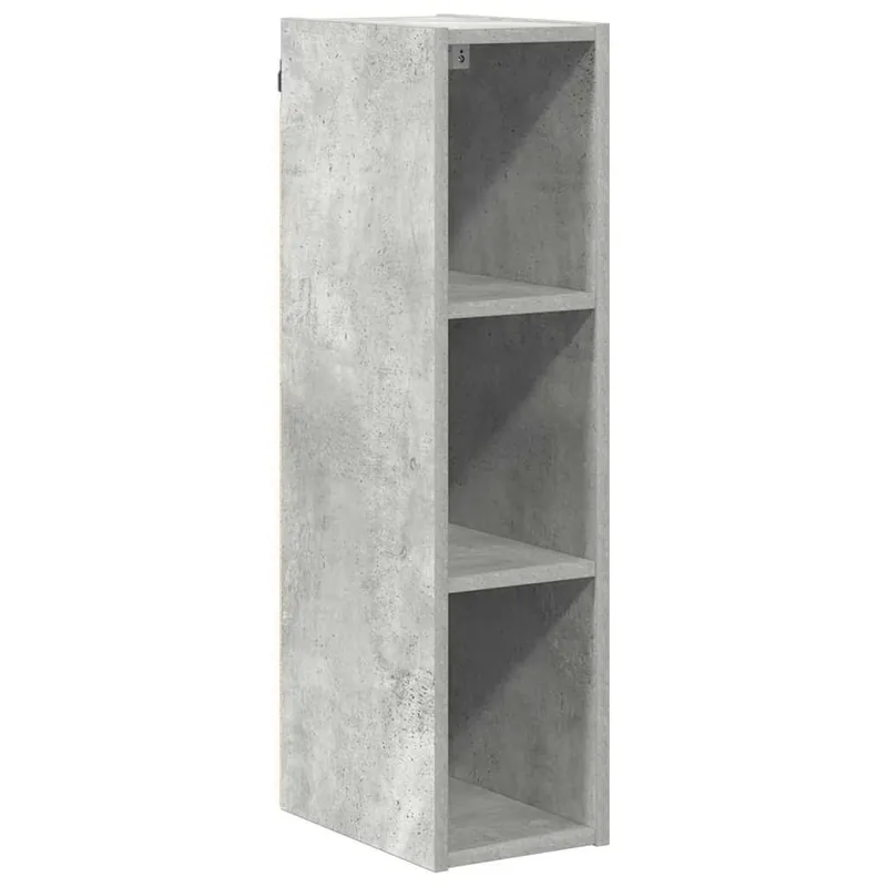 Gratis Versand vidaXL Hängeschrank Beton Grau 20 x 29,5 x 80 cm Holzwerkstoff