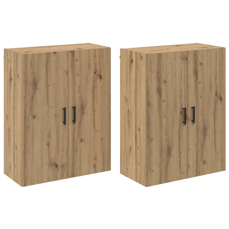 vidaXL Wandschrank 2 pcs Artisan-Eiche 69,5 x 34 x 90 cm Holzwerkstoff Ausverkauf