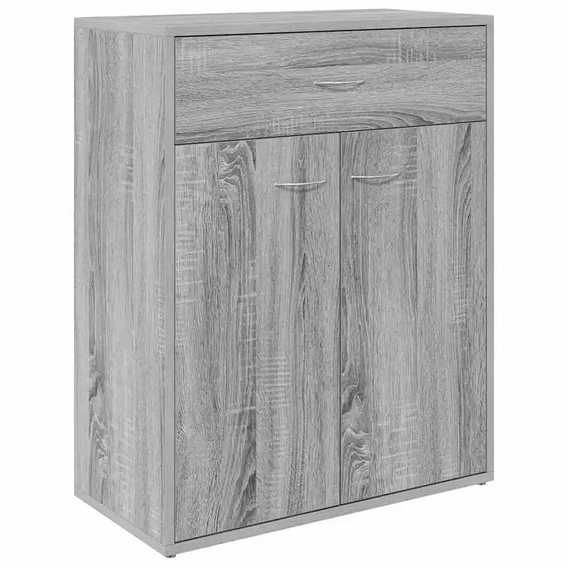 Garantierte Lieferung vidaXL Sideboard Grau Sonoma 60x30x75 cm Holzwerkstoff