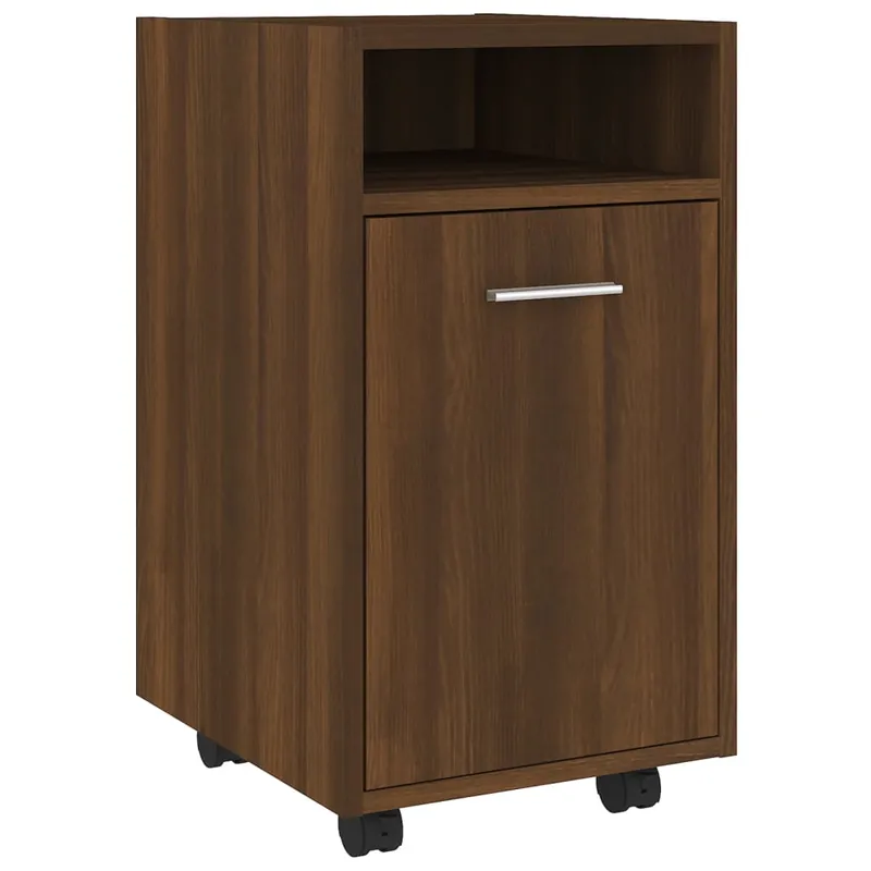 Ausverkauf vidaXL Beistellschrank mit Rollen Braun Eichen-Optik 33x38x60 cm