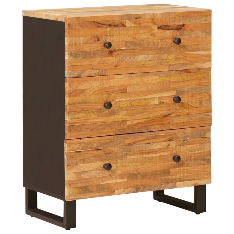 Direktkauf vidaXL Aufbewahrungs-Sideboard Braun 60 x 33 x 75 cm Massivholz Mango