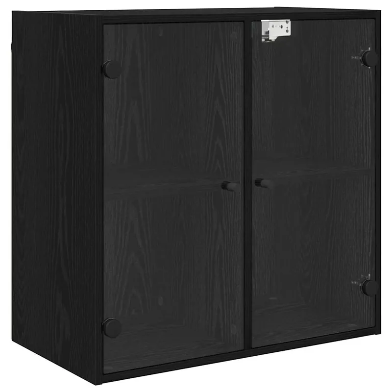 Bestseller vidaXL Wandschrank Wandmontiert Schwarz Eichen-Optik 68 x 37 x 68,5 cm