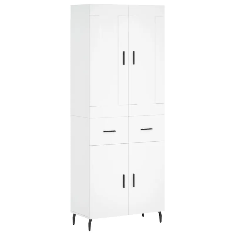 Ausverkauf vidaXL Highboard Weiß 69,5x34x180 cm Holzwerkstoff