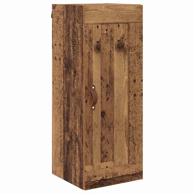 vidaXL Wandschrank Altholz 34,5 x 34 x 90 cm Holzwerkstoff Sichere Zahlung