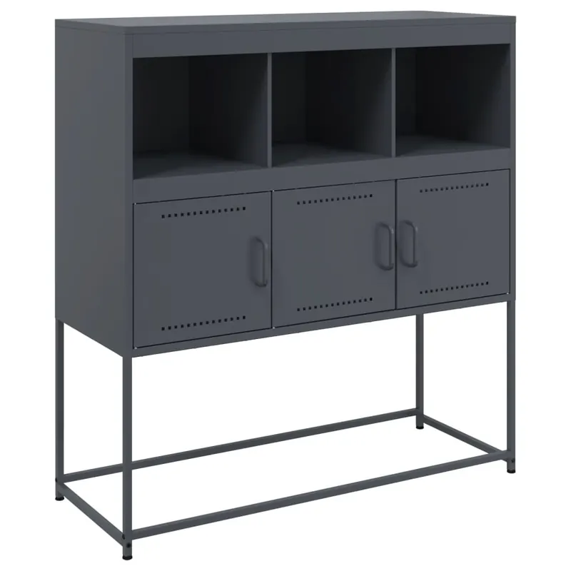 Günstig vidaXL Sideboard Anthrazit 100,5x39x107 cm Stahl