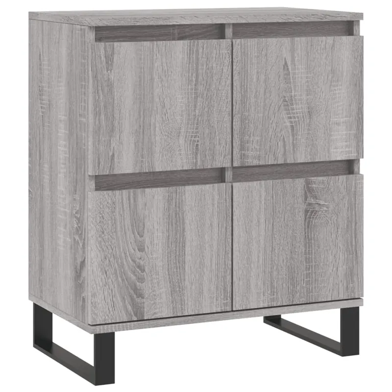 Garantierte Lieferung vidaXL Sideboard Grau Sonoma 60x35x70 cm Holzwerkstoff
