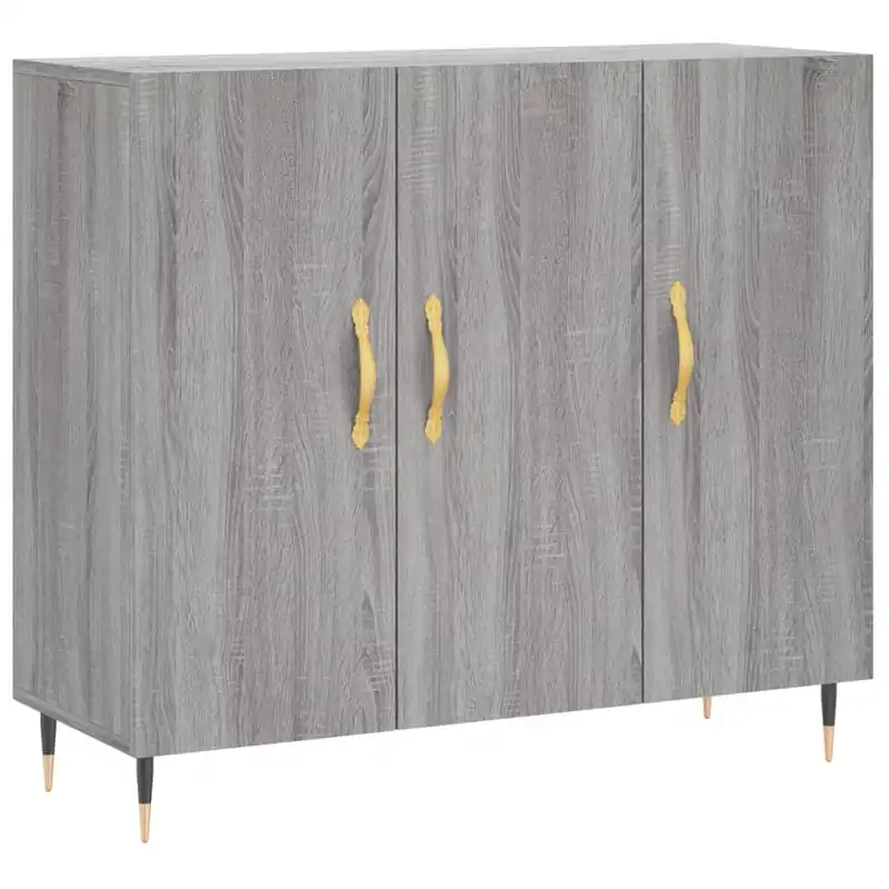 Finale Aktion vidaXL Sideboard Grau Sonoma 90x34x80 cm Holzwerkstoff