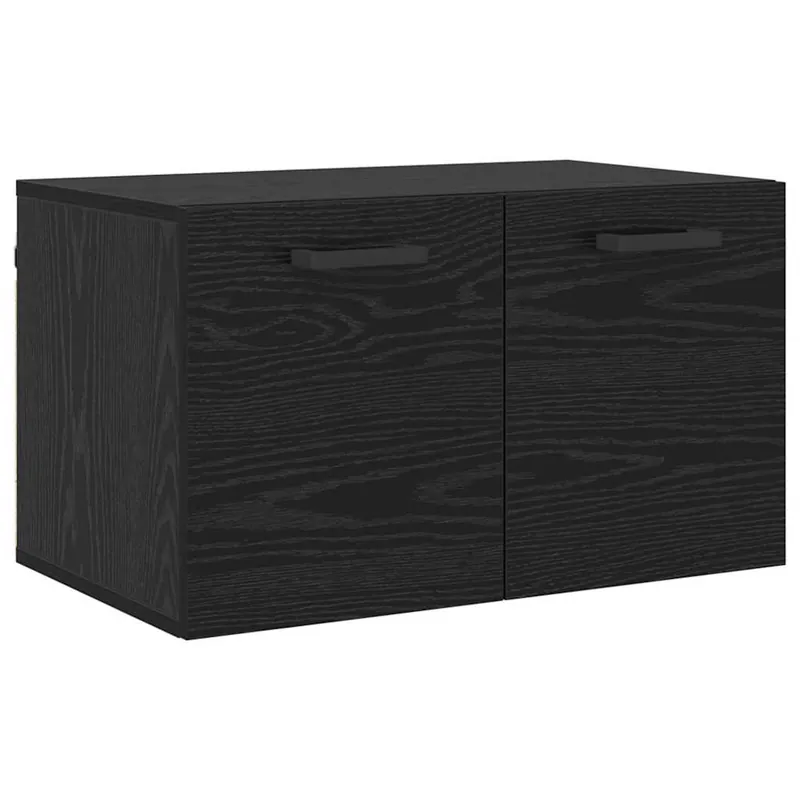 vidaXL Wandschrank Wandmontiert Schwarz Eichen-Optik 60 x 36,5 x 35 cm Jetzt Kaufen
