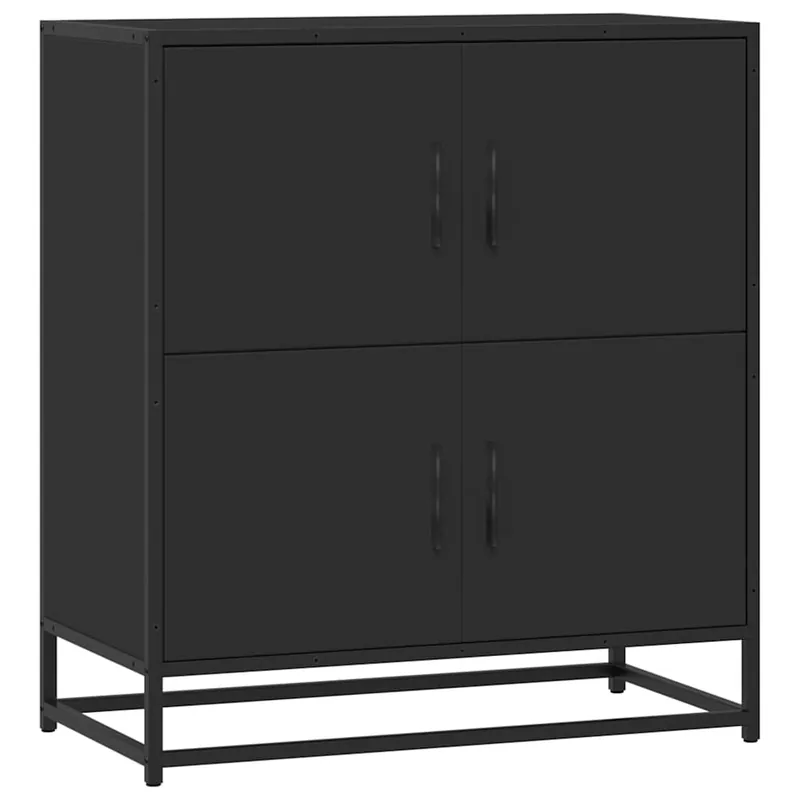 vidaXL Sideboard Schwarz 68x35x76 cm Holzwerkstoff Jetzt Bestellen