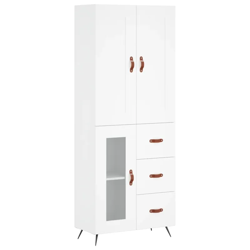 Direktkauf vidaXL Highboard Weiß 69,5x34x180 cm Holzwerkstoff