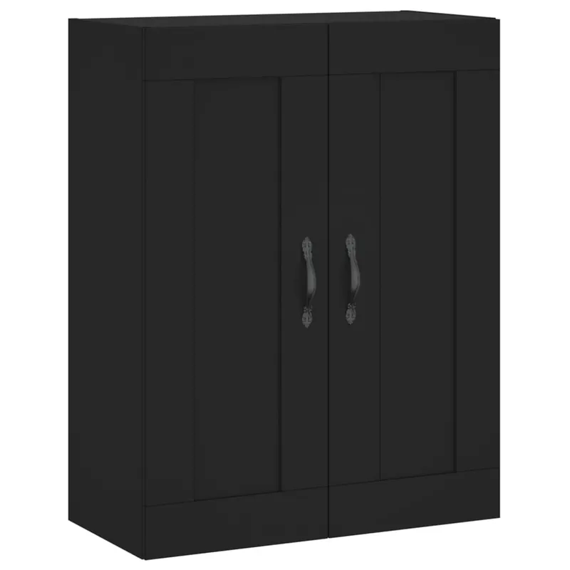 vidaXL Wandschrank Schwarz 69,5x34x90 cm Holzwerkstoff Sofort Bestellen
