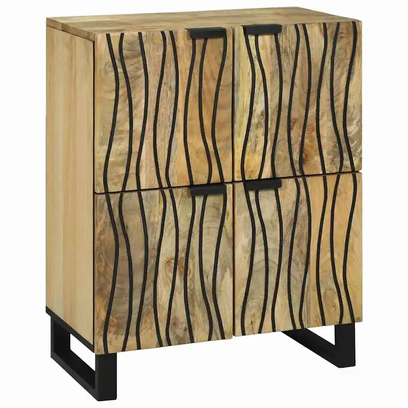 Heißes Angebot vidaXL Sideboard Braun 60 x 33 x 75 cm massives Mangoholz