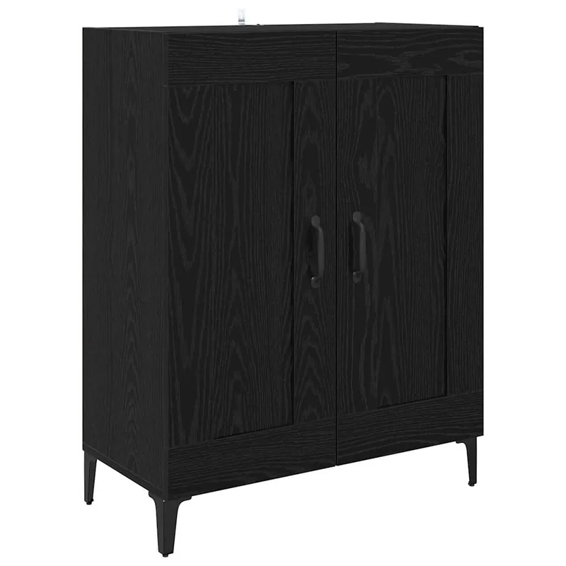vidaXL Sideboard Schwarz Eichen-Optik 69,5 x 34 x 90 cm Holzwerkstoff Direktkauf