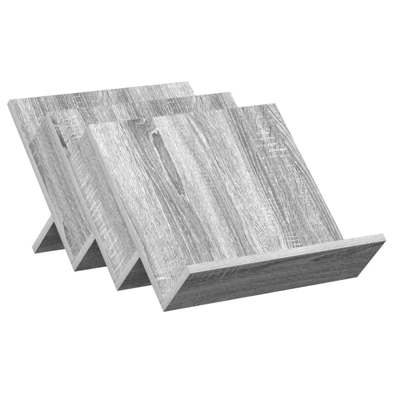 Direkt Vom Hersteller vidaXL Magazinregal Graues Sonoma 53 x 40 x 28.5 cm Holzwerkstoff