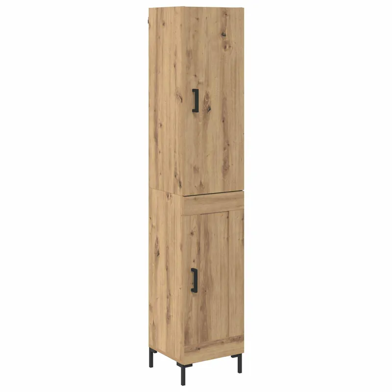 Wochenendangebot vidaXL Highboard Artisan-Eiche 69,5 x 34 x 180 cm Holzwerkstoff