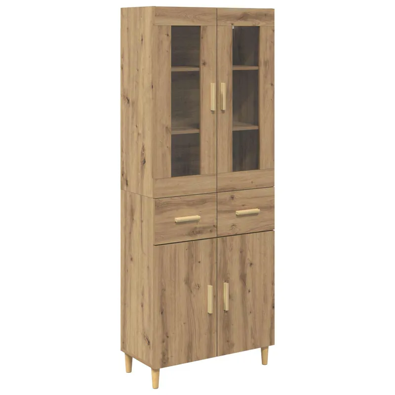 Finale Aktion vidaXL Highboard Artisan-Eiche 69,5 x 34 x 180 cm Holzwerkstoff