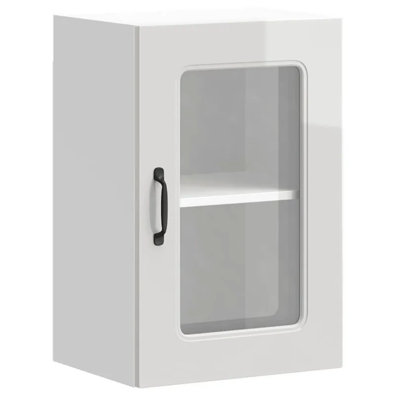 Aktuell vidaXL Küchen-Hängeschrank mit Glastür Kalmar Hochglanz-Weiß Holzwerkstoff