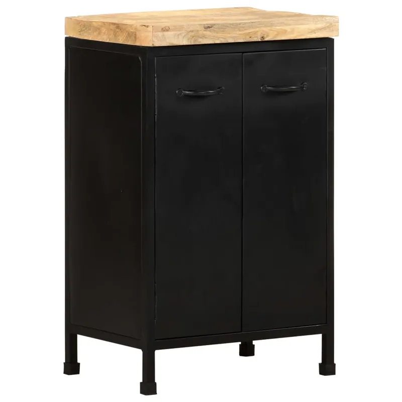 Garantierte Lieferung vidaXL Sideboard 47x35x76 cm Raues Mangoholz