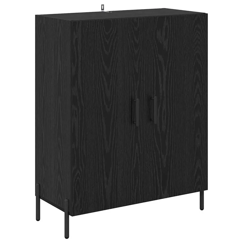 vidaXL Sideboard Schwarz Eichen-Optik 69,5 x 34 x 90 cm Holzwerkstoff Sale