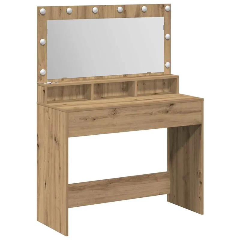 Billig vidaXL Schminktisch Artisan-Eiche 100 x 41 x 135 cm Holzwerkstoff
