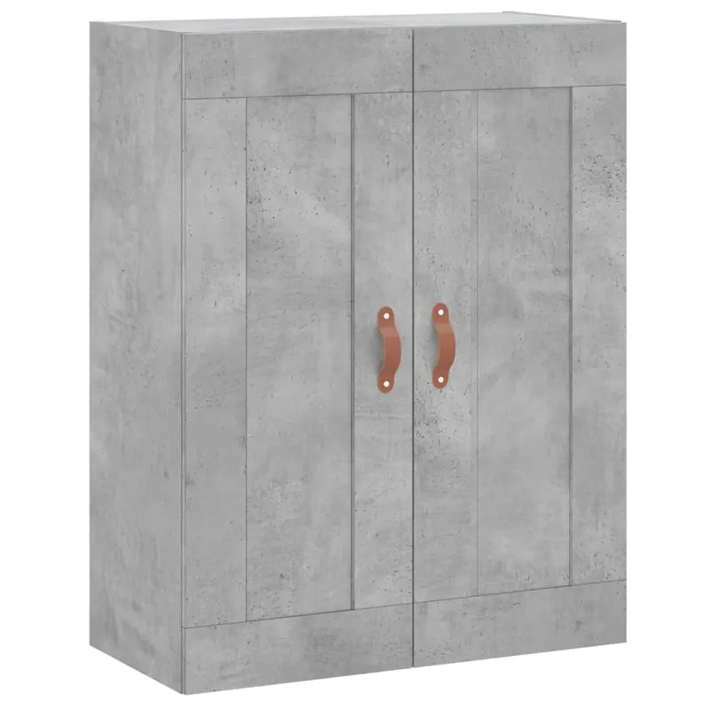 Bestpreis vidaXL Wandschrank Betongrau 69,5x34x90 cm Holzwerkstoff