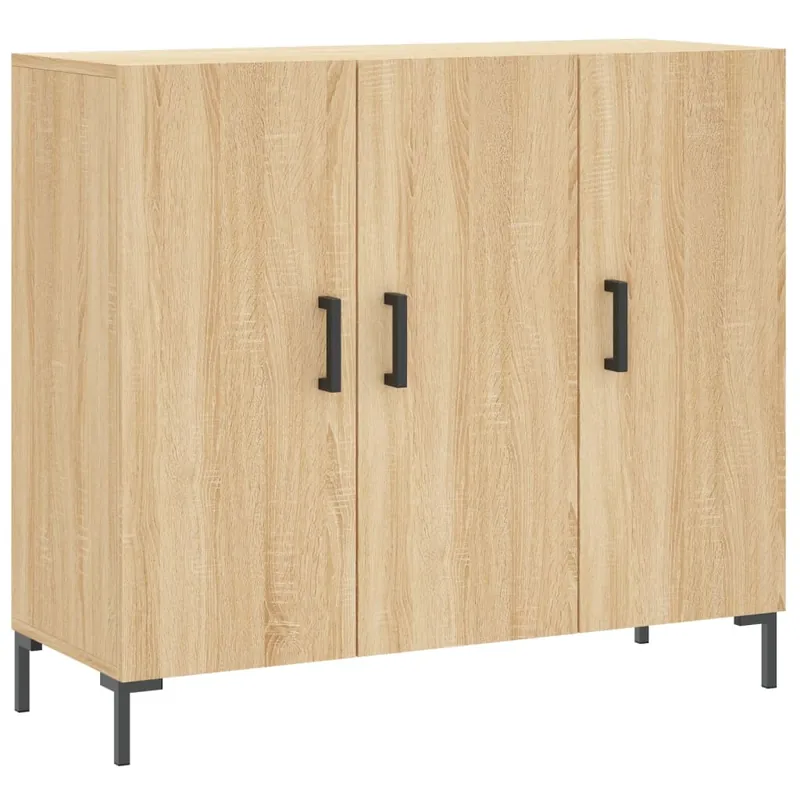 vidaXL Sideboard Sonoma-Eiche 90x34x80 cm Holzwerkstoff Preiswert
