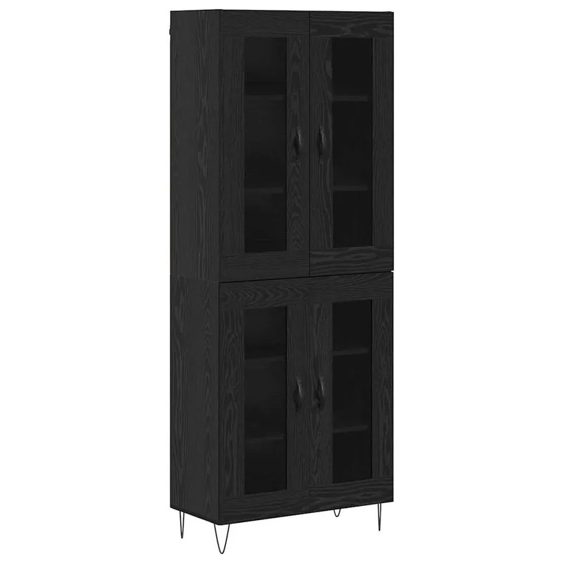Jetzt Bestellen vidaXL Highboard Schwarz Eichen-Optik 69,5 x 34 x 180 cm Holzwerkstoff