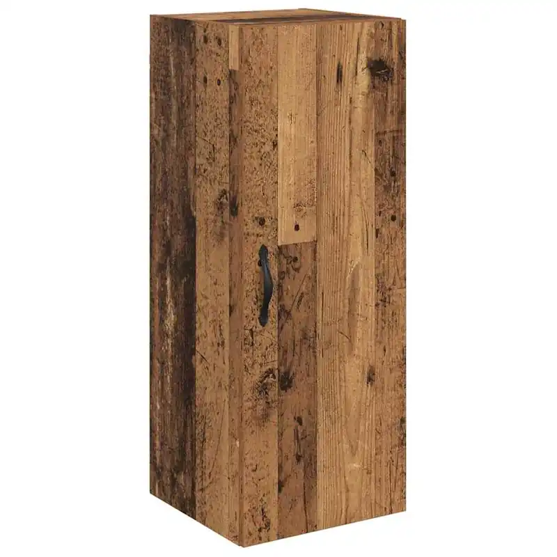 vidaXL Wandschrank Altholz 34,5 x 34 x 90 cm Holzwerkstoff Kostenloser Rückversand