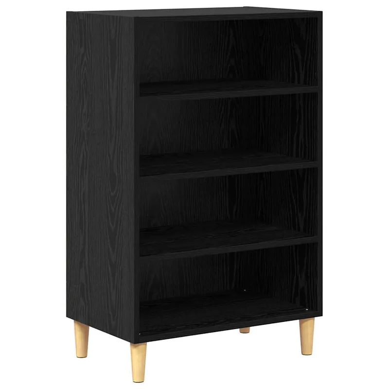 vidaXL Sideboard Schwarz Eichen-Optik 57 x 35 x 89,5 cm Holzwerkstoff Rabatt