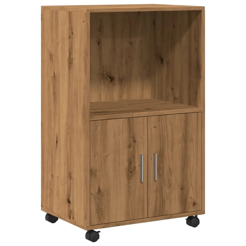 Günstig vidaXL Rollschrank Artisan-Eiche 55x40x91 cm Holzwerkstoff