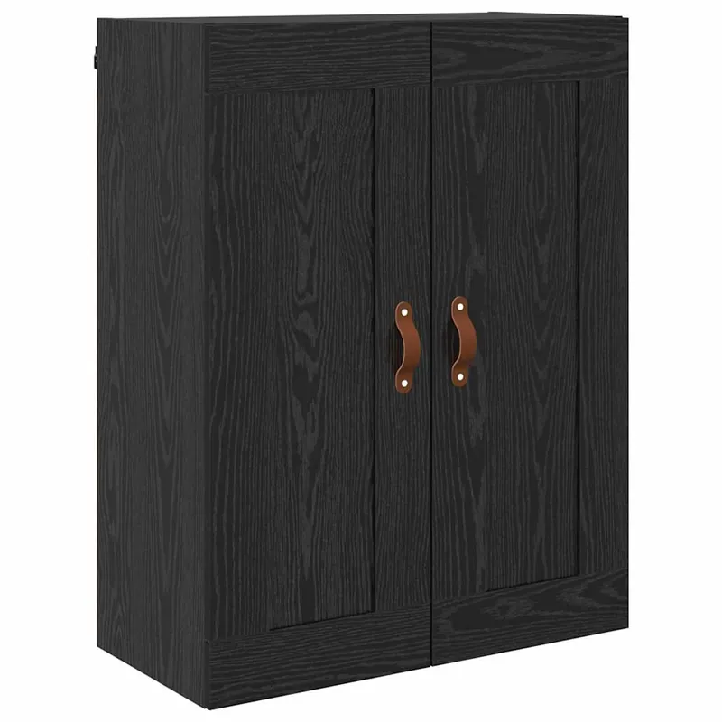 vidaXL Wandschrank Schwarz Eichen-Optik 69,5 x 34 x 90 cm Neue Kollektion