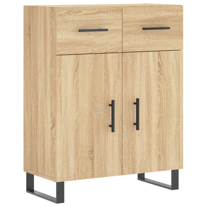 vidaXL Sideboard Sonoma-Eiche 69,5x34x90 cm Holzwerkstoff Jetzt Bestellen