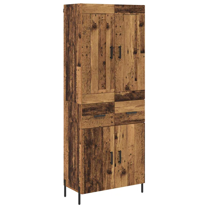 Highlight vidaXL Highboard 2 pcs Altholz Holzwerkstoff