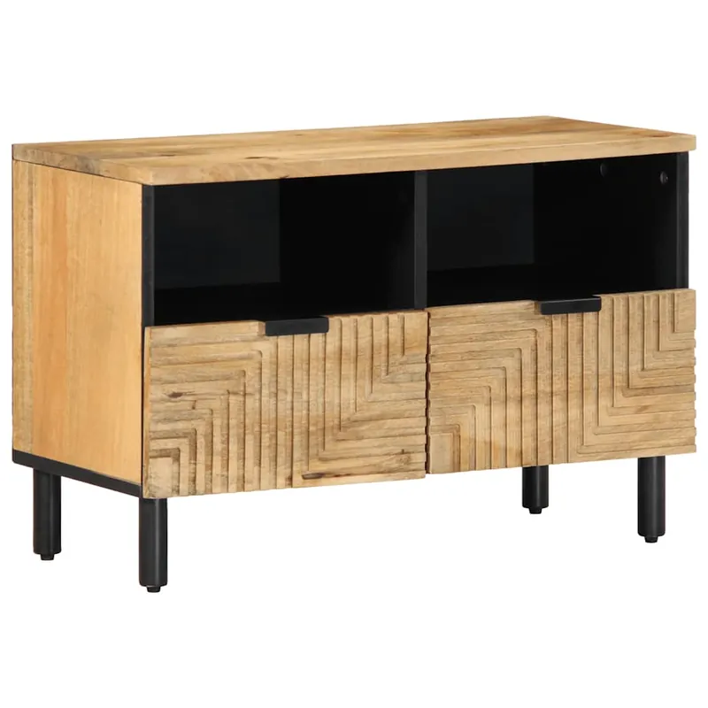 vidaXL TV-Schrank Braun 70x33x46 cm Massivholz Mango Kracherpreis
