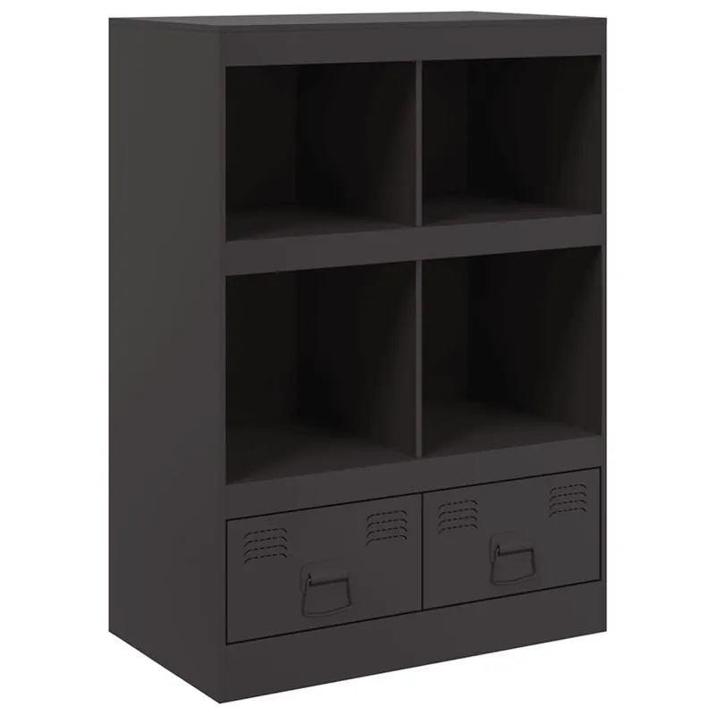 Finale Aktion vidaXL Highboard Schwarz 67x39x95 cm Stahl