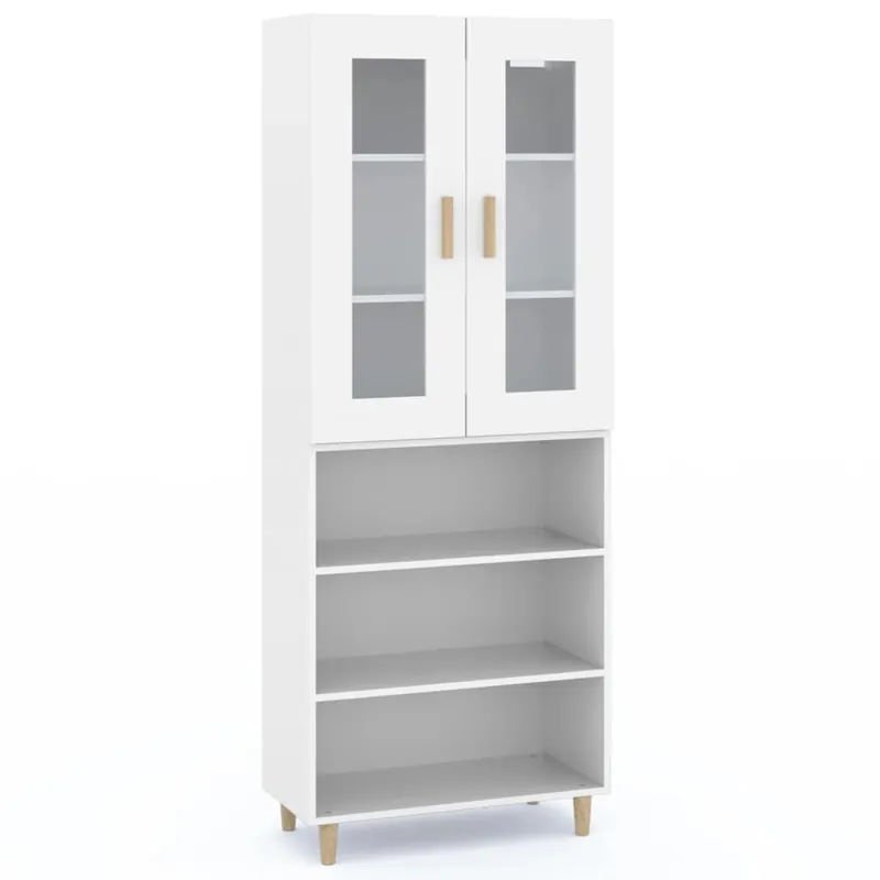 Begrenztes Angebot vidaXL Highboard Weiß 69,5x34x180 cm Holzwerkstoff