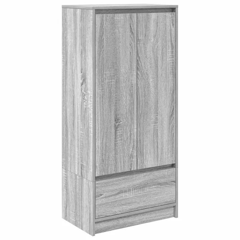 Gratis Versand vidaXL Schrank mit Schublade Grau Sonoma 55,5x34x119,5cm Holzwerkstoff