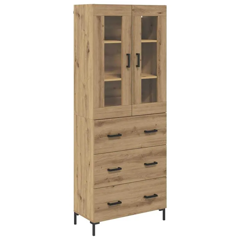 Ausverkauf vidaXL Highboard mit Schubladen 2 pcs Artisan-Eiche Holzwerkstoff