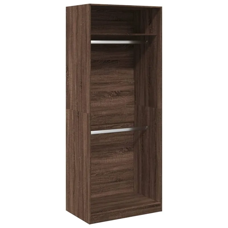 Heißes Angebot vidaXL Kleiderschrank Braun Eichen-Optik 80x50x200 cm Holzwerkstoff