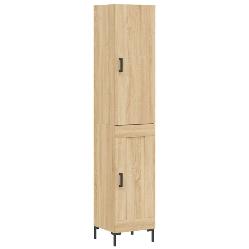 Bestpreis vidaXL Highboard Sonoma-Eiche 34,5x34x180 cm Holzwerkstoff