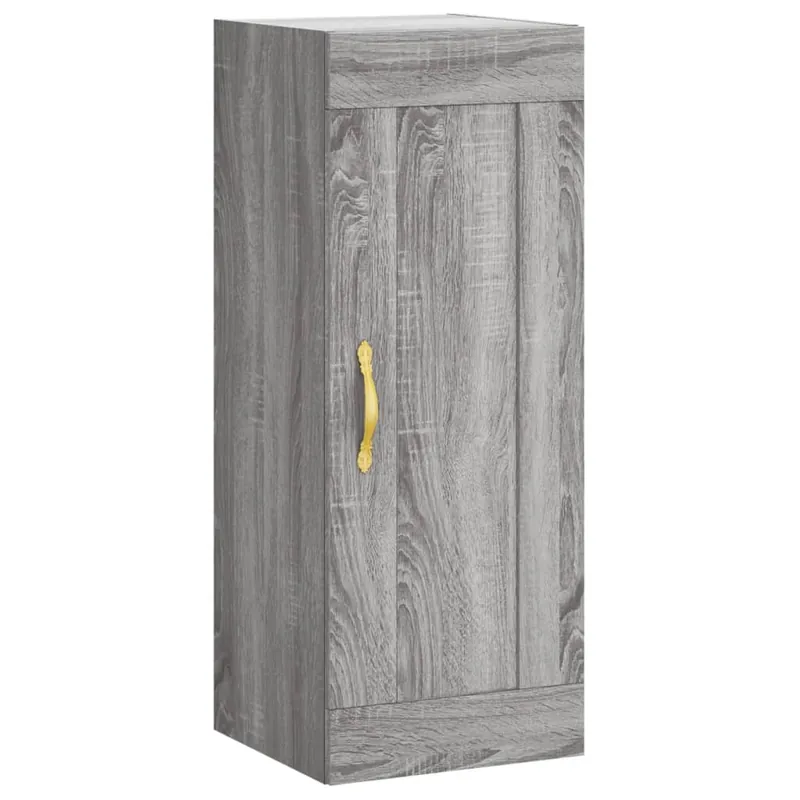 vidaXL Wandschrank Grau Sonoma 34,5x34x90 cm Holzwerkstoff Wochenendangebot
