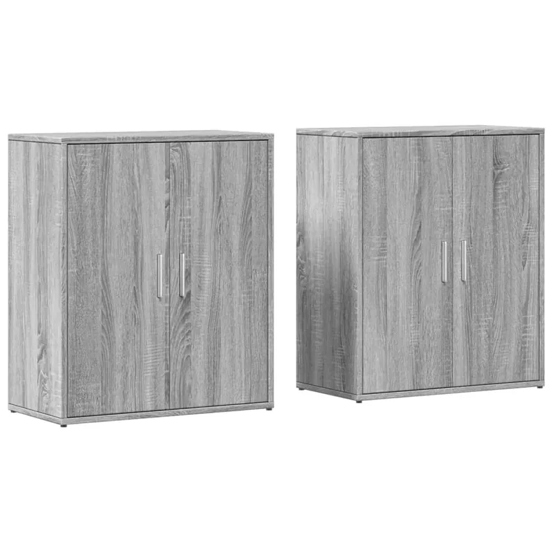 Bestseller vidaXL Sideboards 2 Stk. Grau Sonoma-Eiche 60x31x70 cm Holzwerkstoff