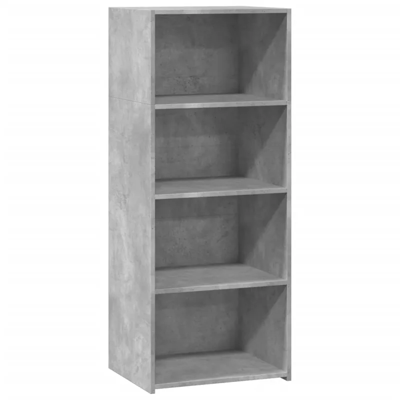 Geprüft vidaXL Highboard Betongrau 50x41x124 cm Holzwerkstoff