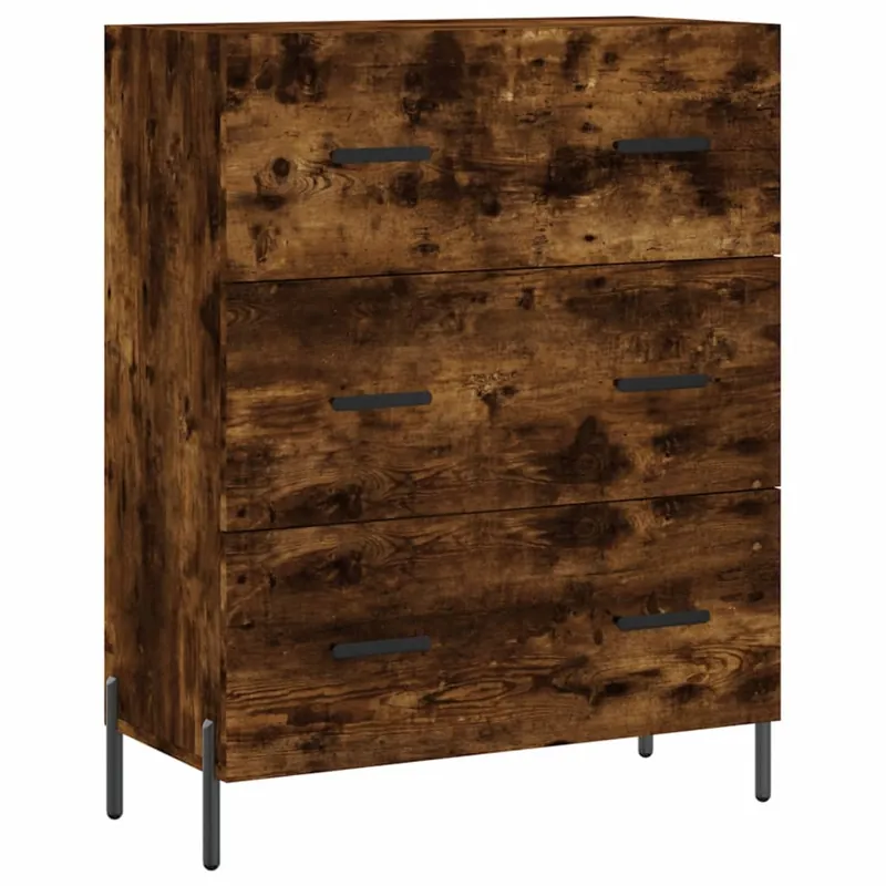 Expressversand vidaXL Sideboard Räuchereiche 69,5x34x90 cm Holzwerkstoff