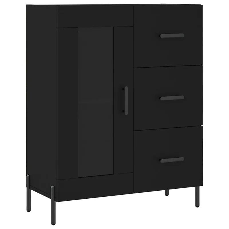 vidaXL Sideboard Schwarz 69,5x34x90 cm Holzwerkstoff Sofort Bestellen