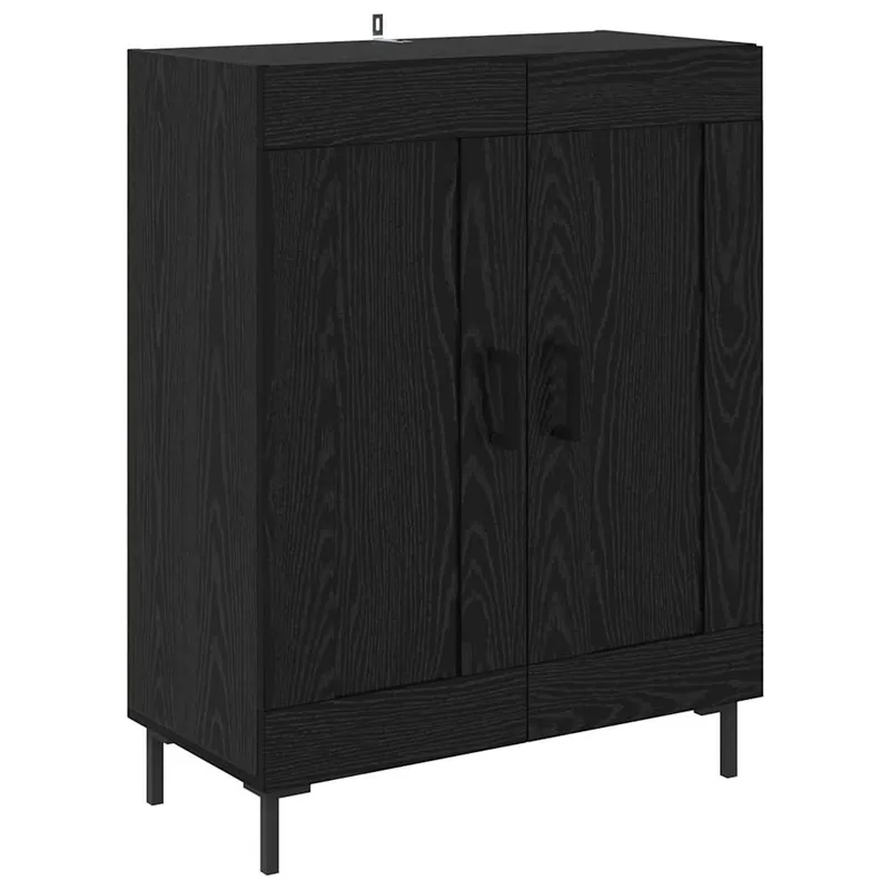 vidaXL Sideboard Schwarz Eichen-Optik 69,5 x 34 x 90 cm Sichere Zahlung