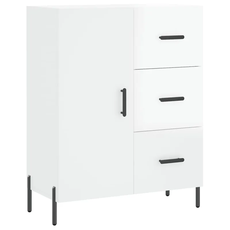 Abverkauf vidaXL Sideboard Hochglanz-Weiß 69,5x34x90 cm Holzwerkstoff