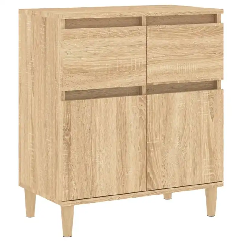 vidaXL Sideboard Sonoma-Eiche 60x35x70 cm Holzwerkstoff Knallerangebot