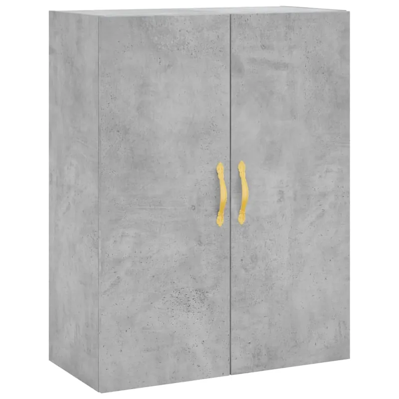 vidaXL Wandschrank Betongrau 69,5x34x90 cm Direkt Vom Hersteller